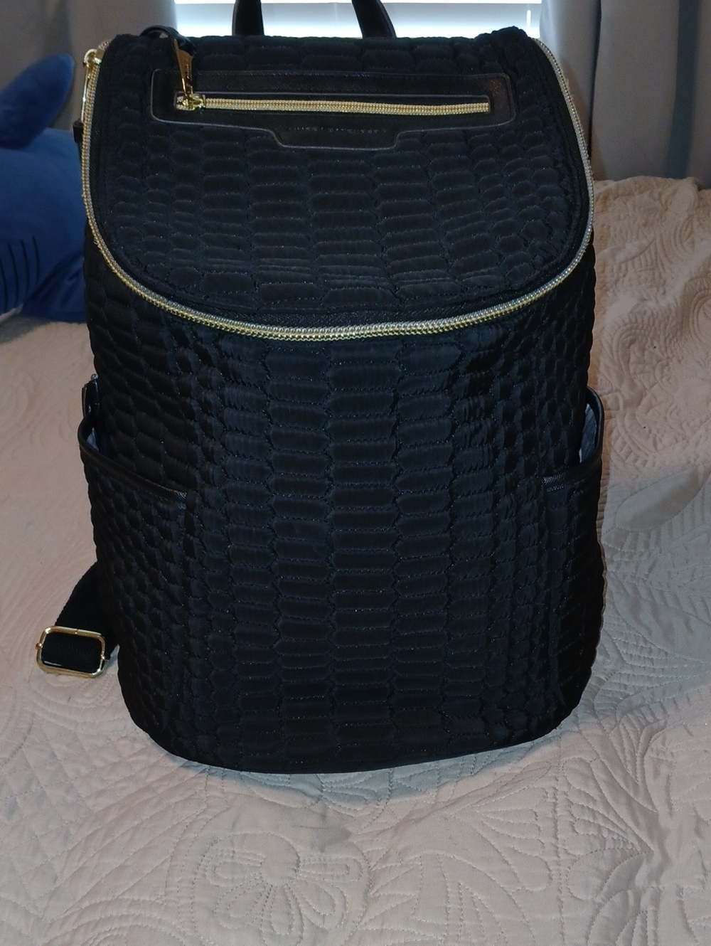 Aimee Kestenberg Black Quilted Backpack